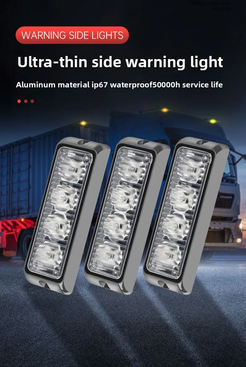 Luz estroboscópica 4LED en instalación vehicular