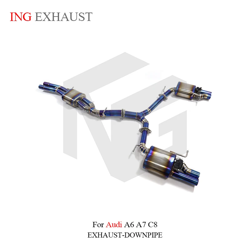 Escape catback ING titanio alto rendimiento Audi A6 A7 C8 3.0T - imagen 2