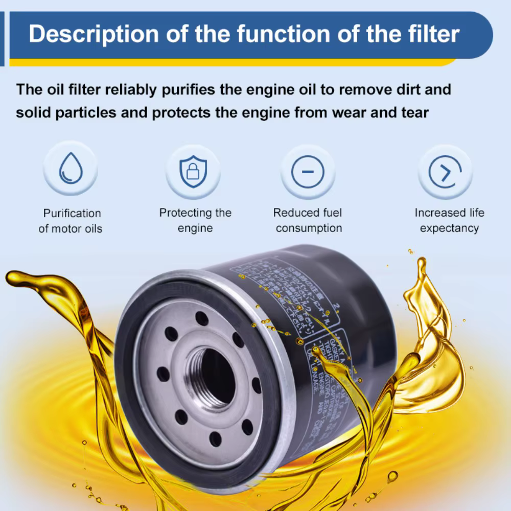 Filtro de aceite Honda X-ADV 750 2017-2019 OEM 15412-MGS-D21 - imagen 3