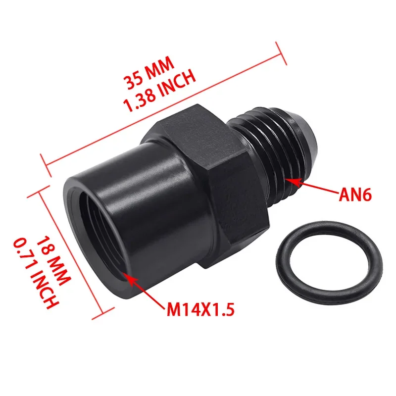 Rosca 6AN del adaptador universal para automóvil