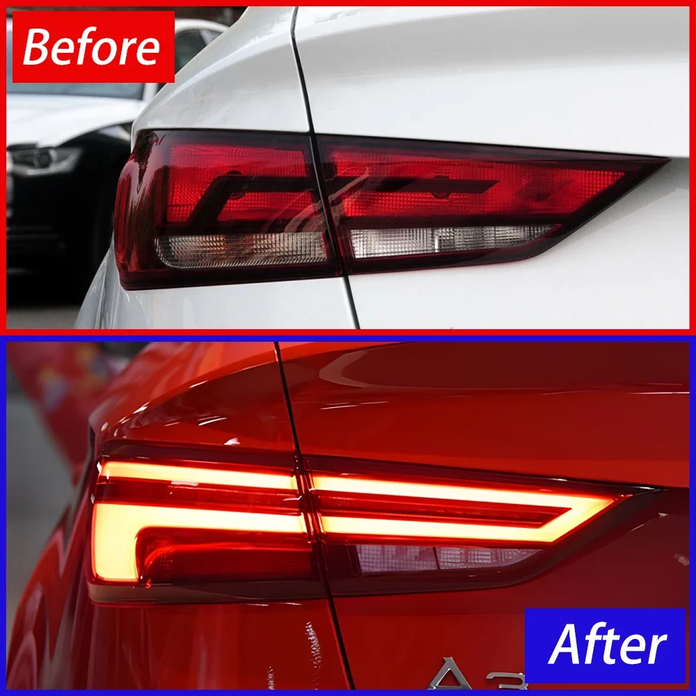 Luces traseras LED con giro dinámico para Audi A3 S3 RS3 2013-2019 - imagen 2