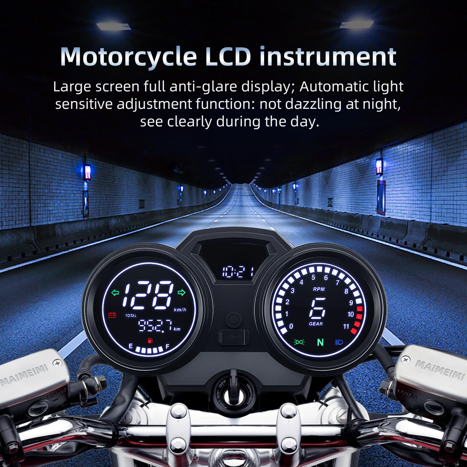 Velocímetro digital LED Suzuki GN125/GN150/EN125/GSX125 - imagen 2