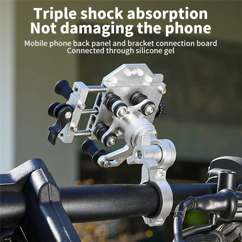 AB56 soporte teléfono 360° absorción impacto para motos eléctricas - imagen 3
