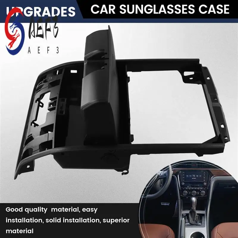 AEF3-5GG 868 837 Estuche para gafas de sol de almacenamiento negro Estuche para gafas de sol para VW CC Golf E-Golf 5GG868837