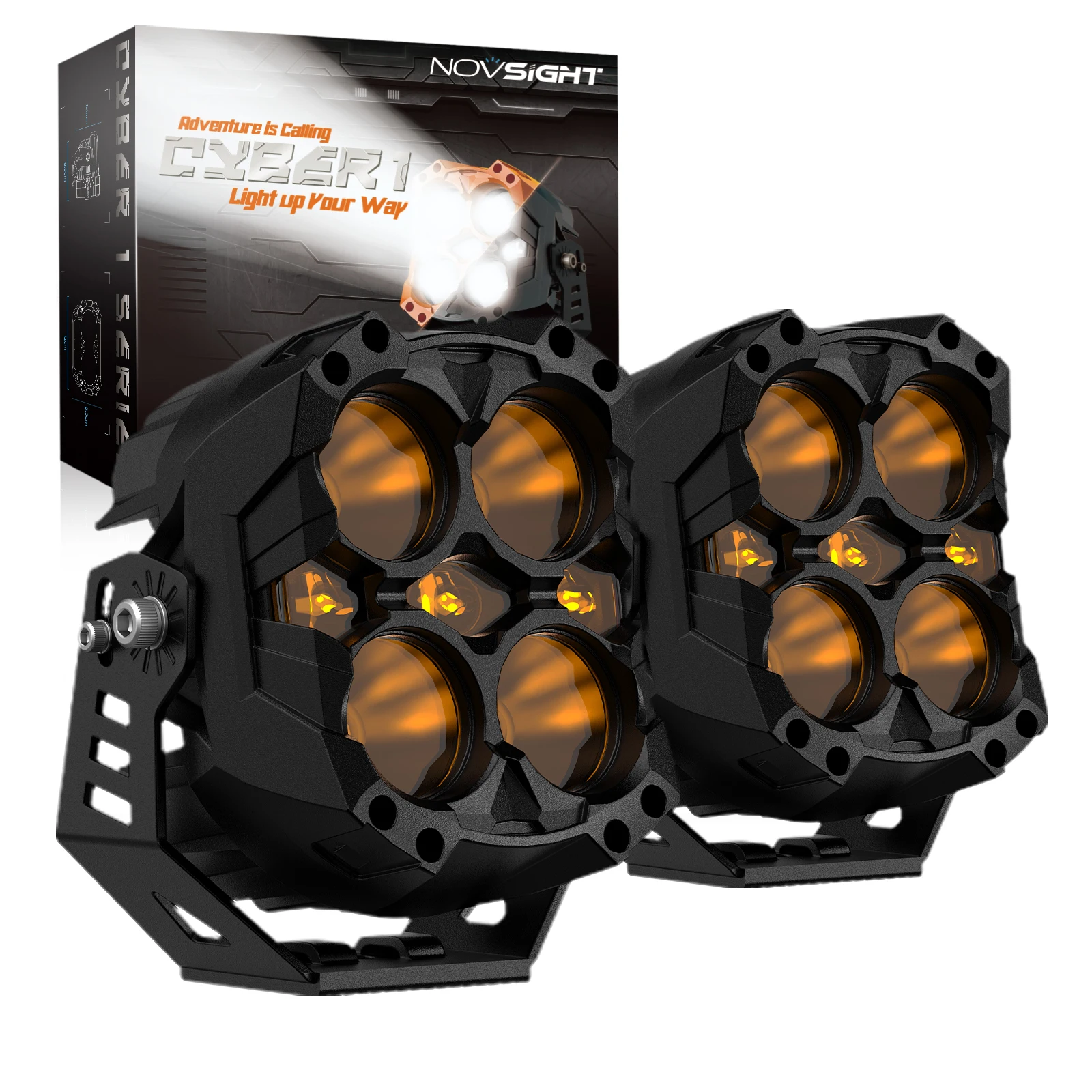 Barra LED de trabajo Novsight 60 W, 6 pulgadas para 4x4