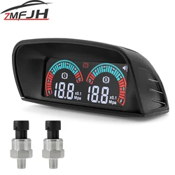 Manómetro digital de presión de aceite con alarma 12/24 V
