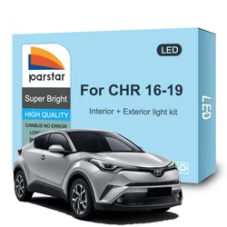 Kit de bombillas LED interior y exterior para Toyota C-HR 2016-2019