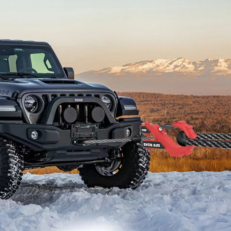 Gancho remolque acero forjado 20T con protector goma – caravana, ATV - imagen 3