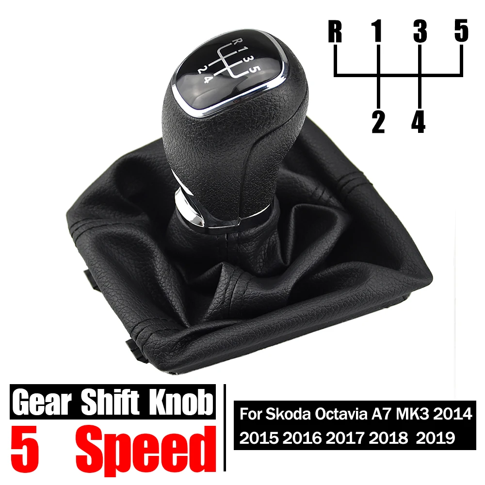 Pomo palanca de cambios para Skoda Octavia A7 2014-2017 5/6V - imagen 3