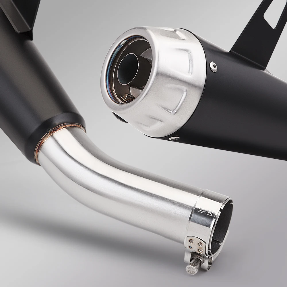 Tubo intermedio de escape en fibra de carbono – Honda XL750 2023 - imagen 4