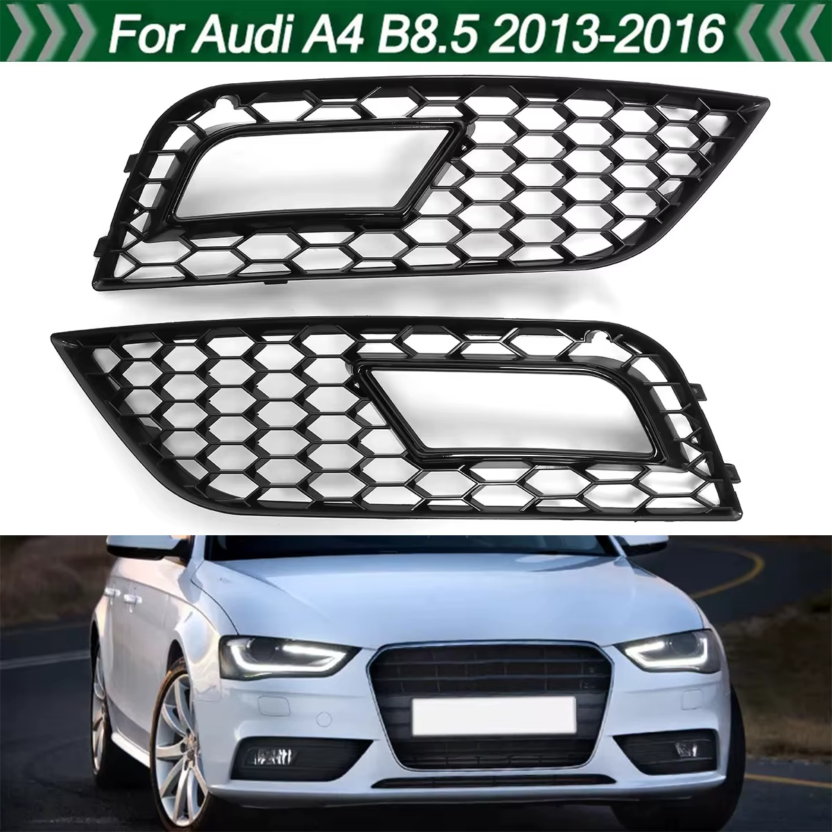 Rejillas antiniebla Audi A4 B8.5 2013-2016 estilo RS4