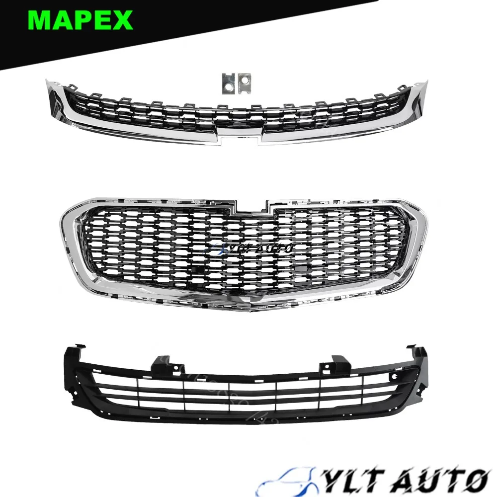 Parrilla delantera Chevrolet Malibu 2014-2016 superior e inferior - imagen 2
