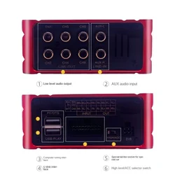 Caja subwoofer DSP 4 entradas 6 salidas para modificación audio coche