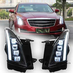 Luz DRL LED dinámica para Cadillac ATS con lente de proyector