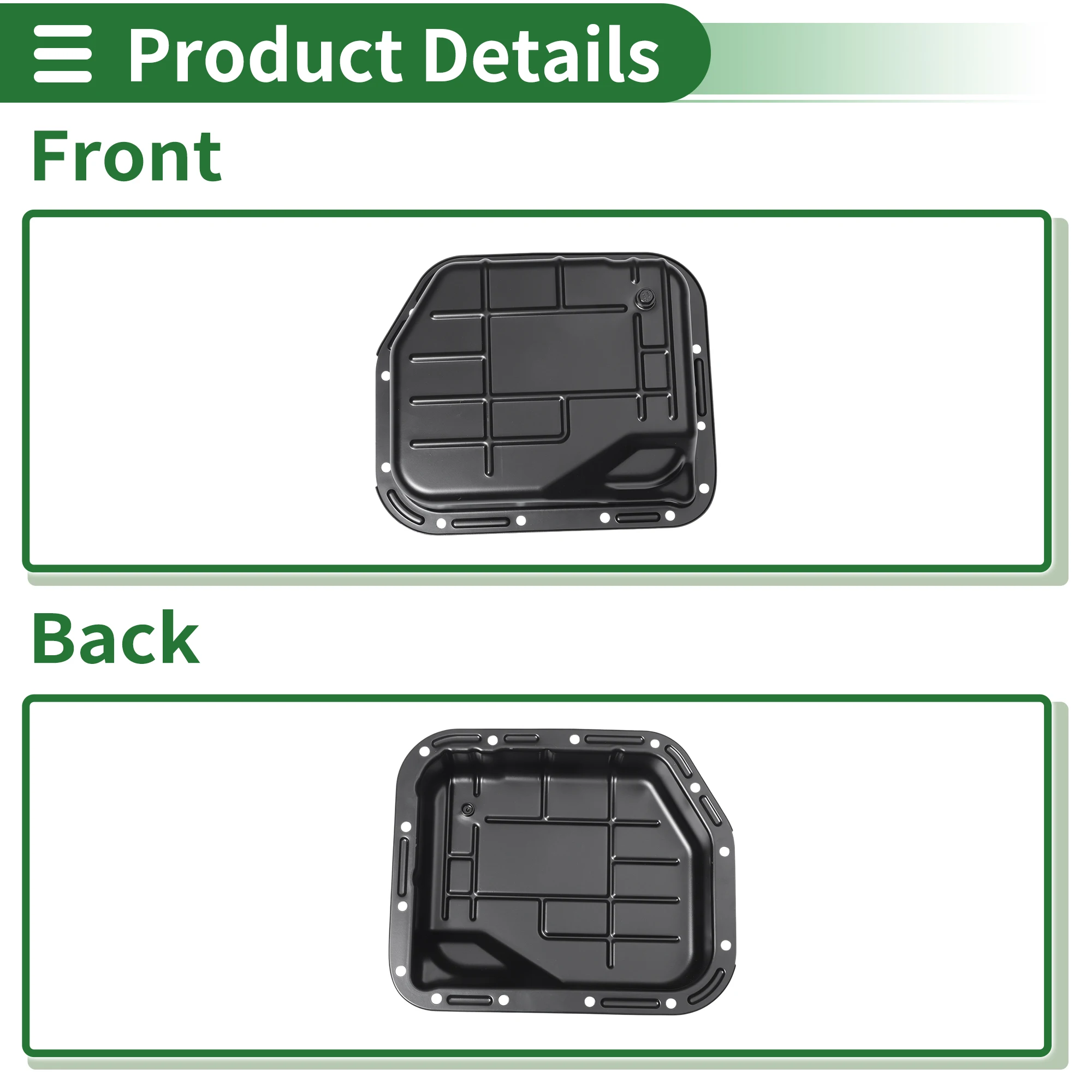 UXCELL 1 pieza No.52118779AB cárter de aceite de motor para Dodge para Ram 1500 1996-2001 hierro Negro - imagen 3