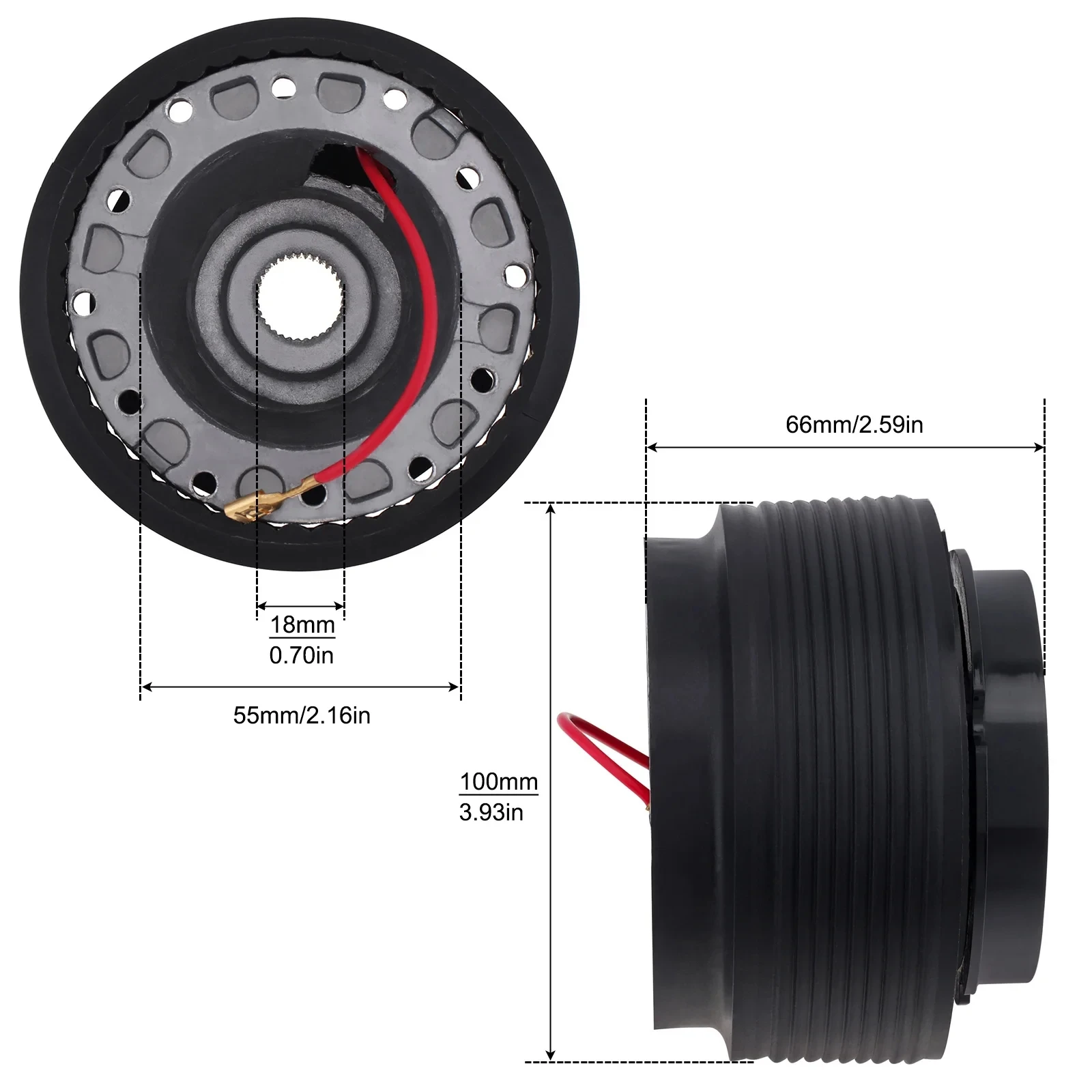 Buje de liberación rápida para volante, universal para Toyota - imagen 2