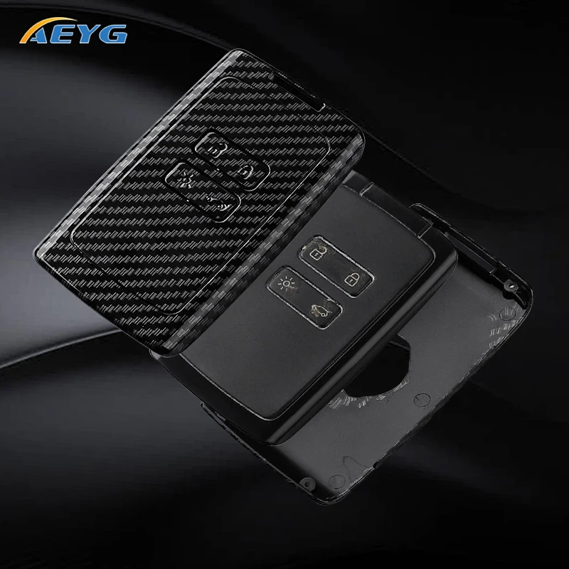 Funda llave fibra carbono ABS Renault Megane Clio Captur - imagen 5