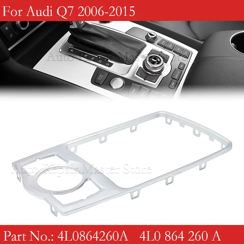 4L 0864260 Moldura marco consola central Audi Q7 2007-2015 brillante - imagen 2