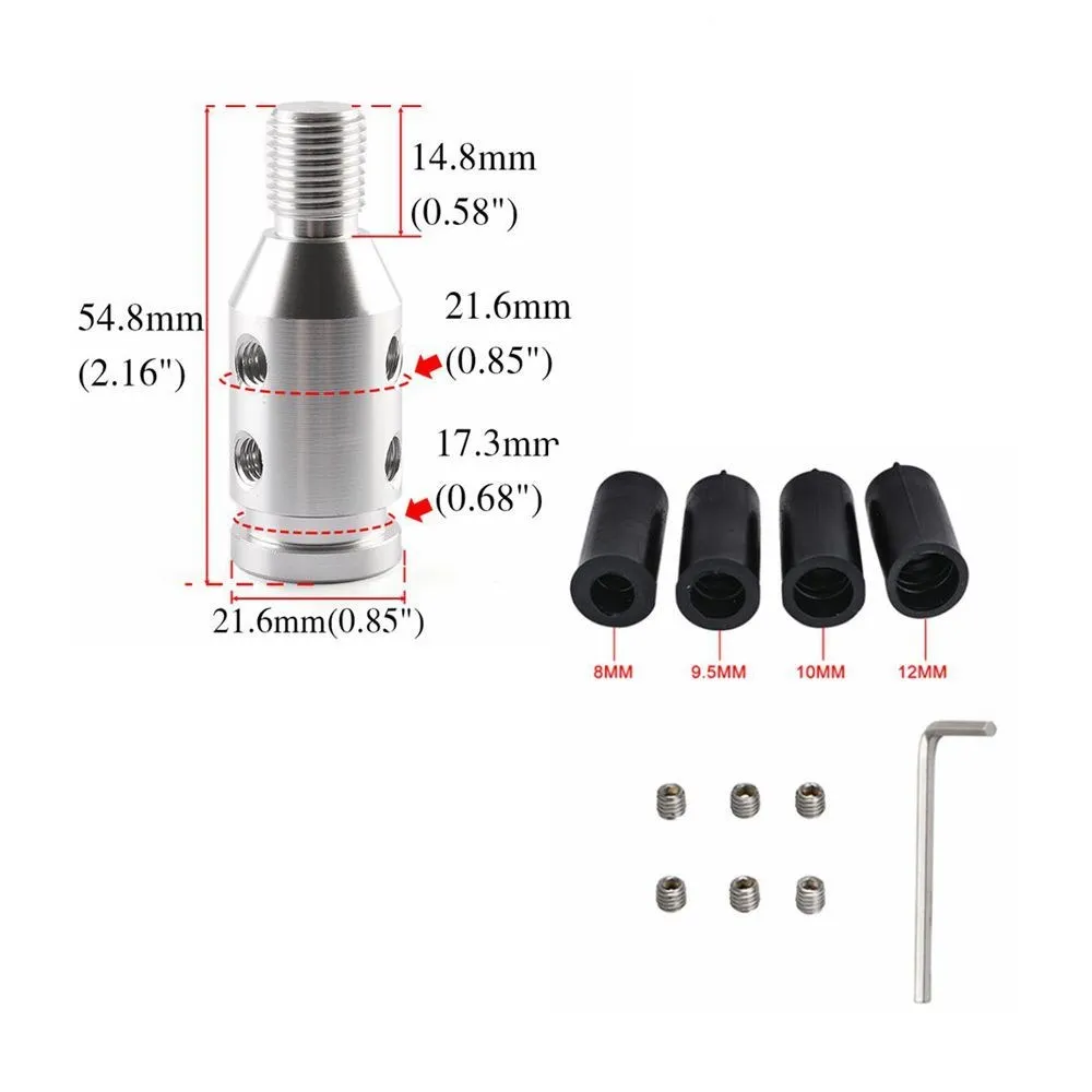 Kit con adaptador, tornillos y llave