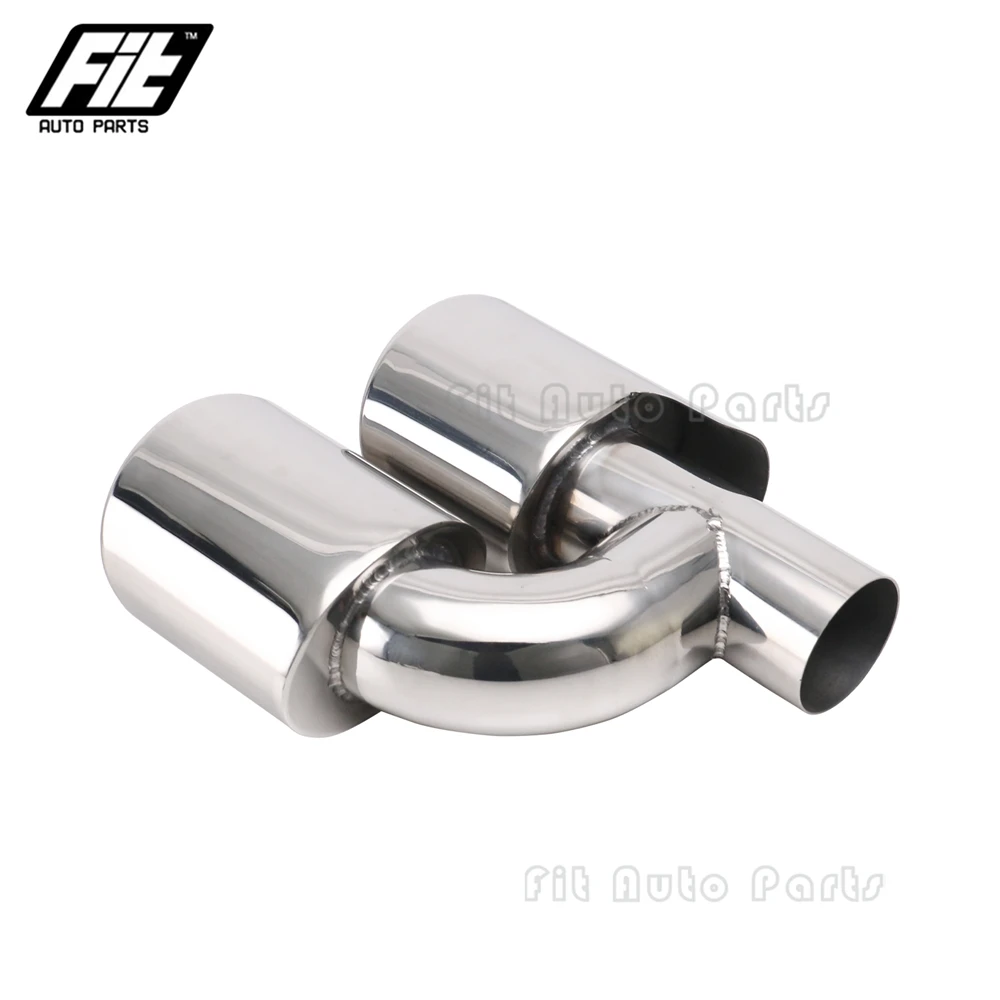 Puntas de escape dobles de 63 mm para Mercedes-Benz W204 C300/C63 - imagen 5