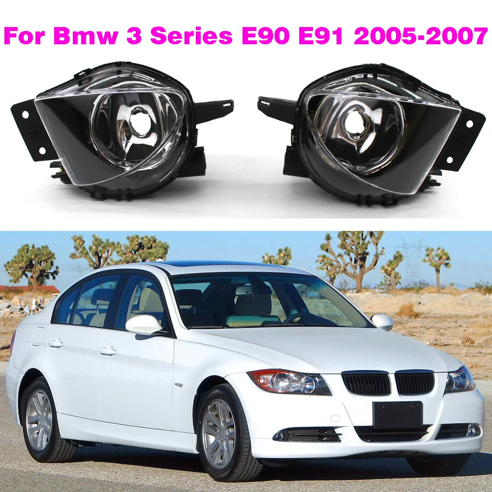 Faros antiniebla halógenos transparentes BMW E90 E91 3 Series 2005-2008