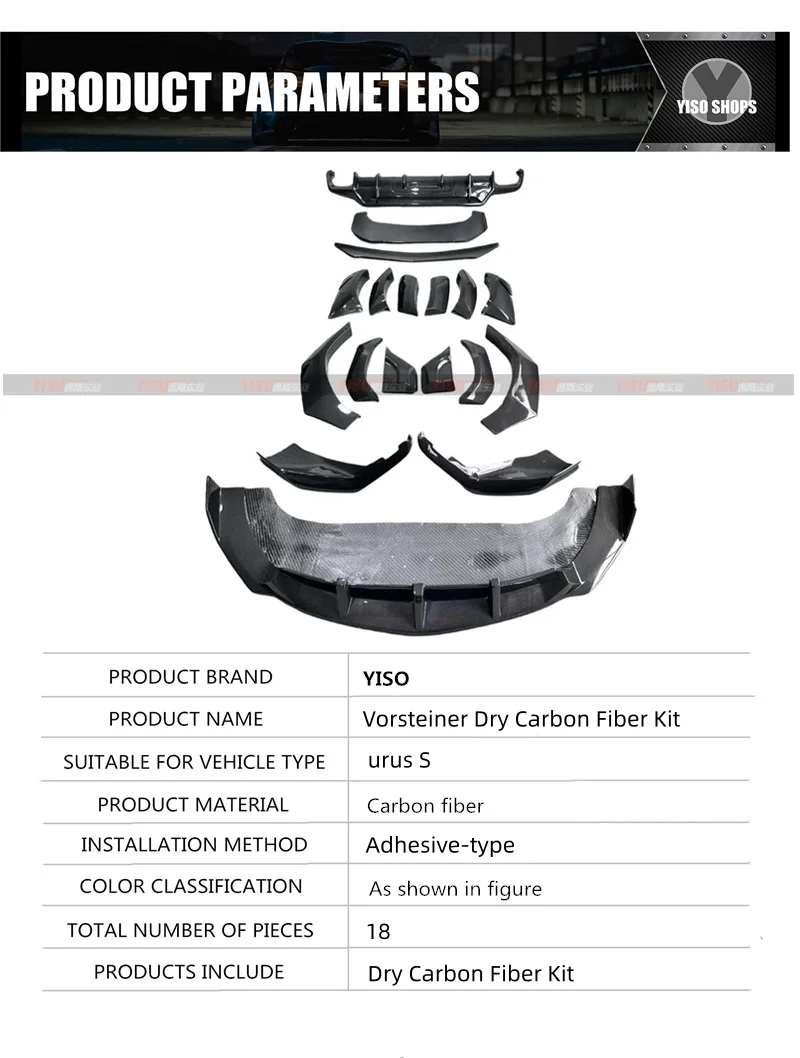 Piezas de carrocería del kit para Urus S