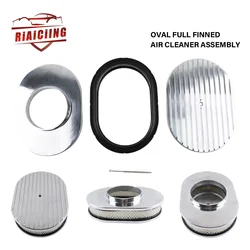Filtro de aire ovalado de aluminio para Chevy, Ford clásico y Hot Rod