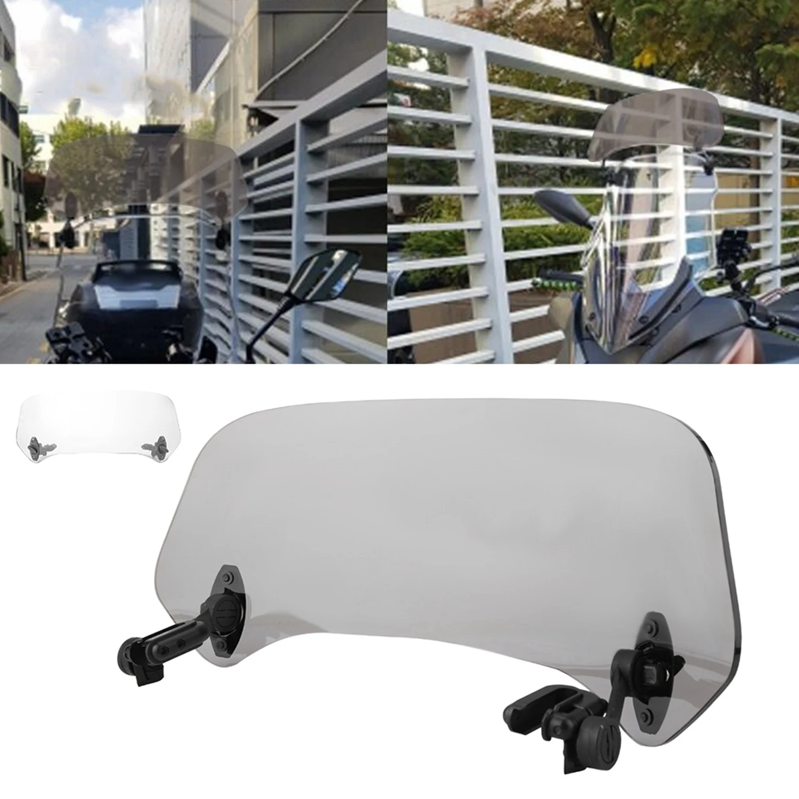 Deflector de aire universal – parabrisas modificado para moto