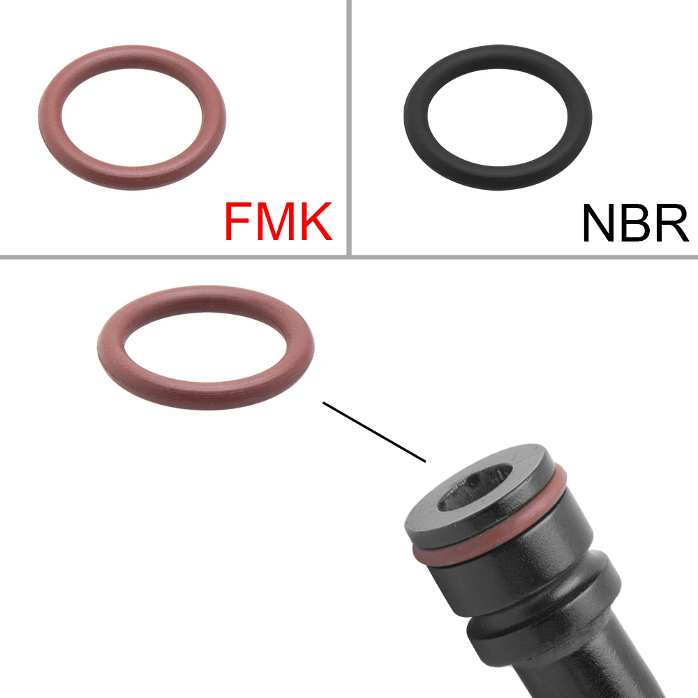 Uuiversal-accesorio de combustible y aceite de aluminio AN6 AN8 AN10, manguera de empuje de combustible, 0, 90, 45, 180 grados, extremo de manguera de tubo de goma - imagen 2