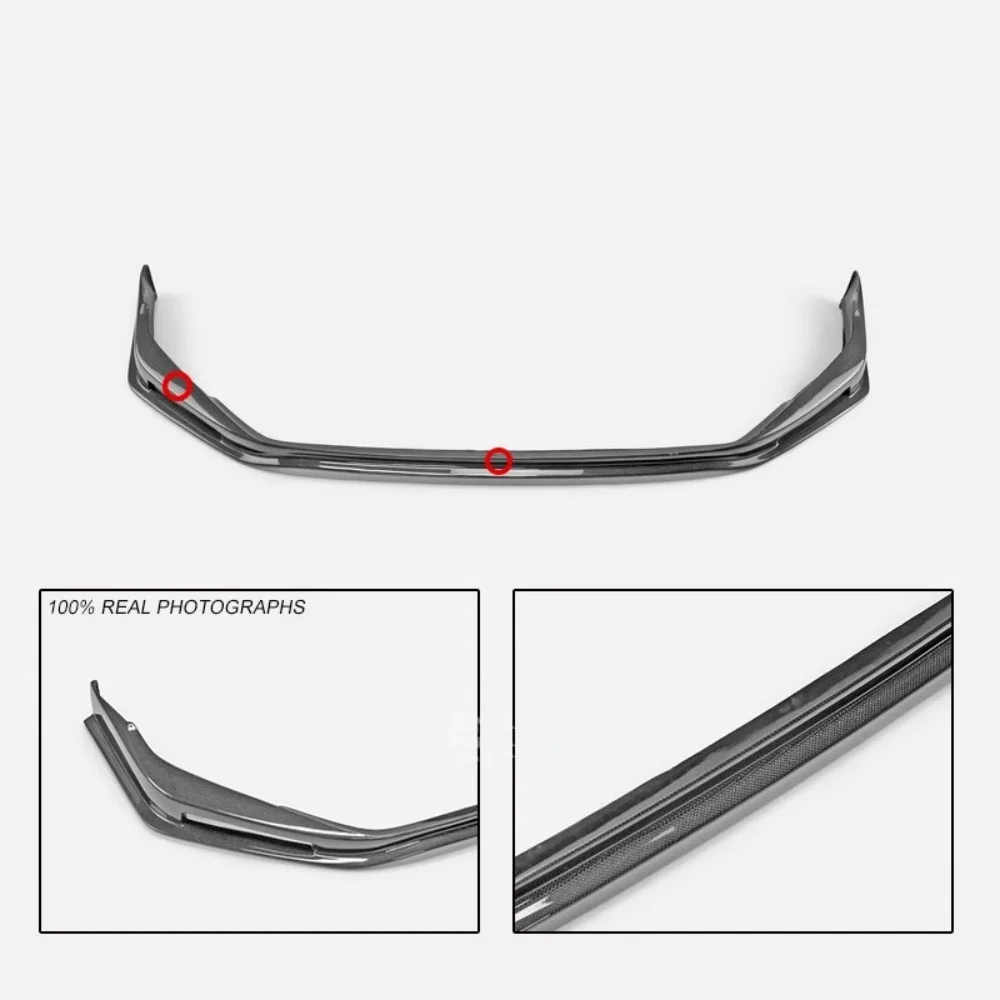 Labio delantero de fibra de carbono para Honda Civic Type R FL5 - imagen 3
