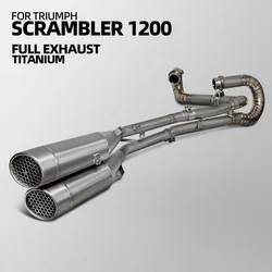 Sistema escape completo titanio – Triumph Scrambler 1200 XE XC