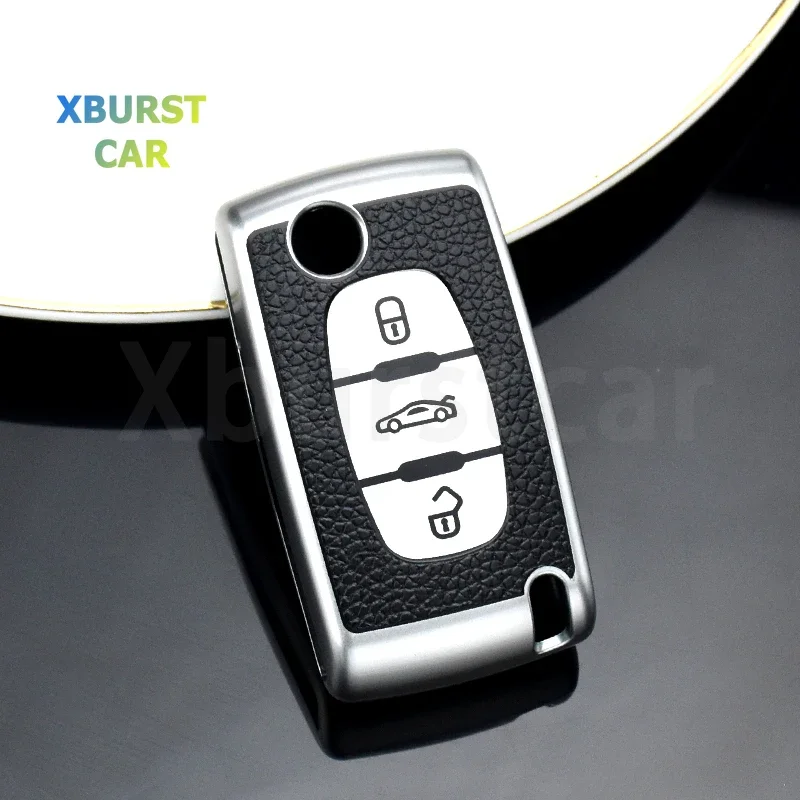 Carcasa plegable de TPU para llave Peugeot 206/307 y Citroën C2/C3