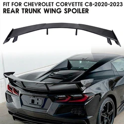 Alerón de ala alta negro brillante para Chevrolet Corvette C8 2020-2023