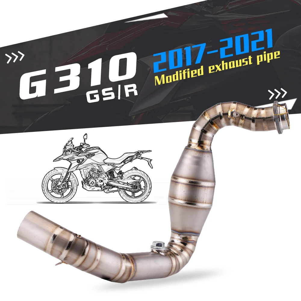 Tubo de escape frontal antideslizante acero inoxidable BMW G310R