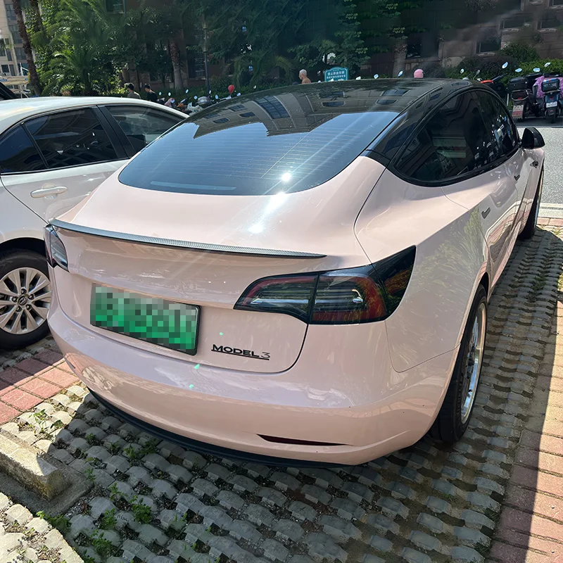 Alerón trasero Tesla Model 3 2017-2023 plástico ABS negro – Kit ajuste - imagen 4