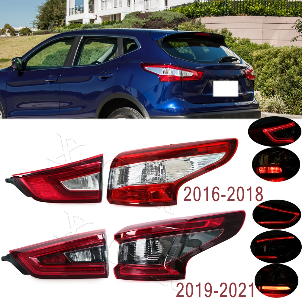 Parachoques trasero Nissan Qashqai 2016-2021 con faros y antiniebla