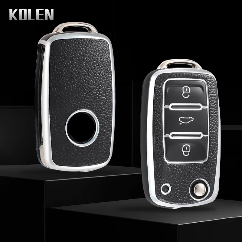 Funda TPU con tapa para llave de mando VW Skoda Seat – Polo Golf Leon