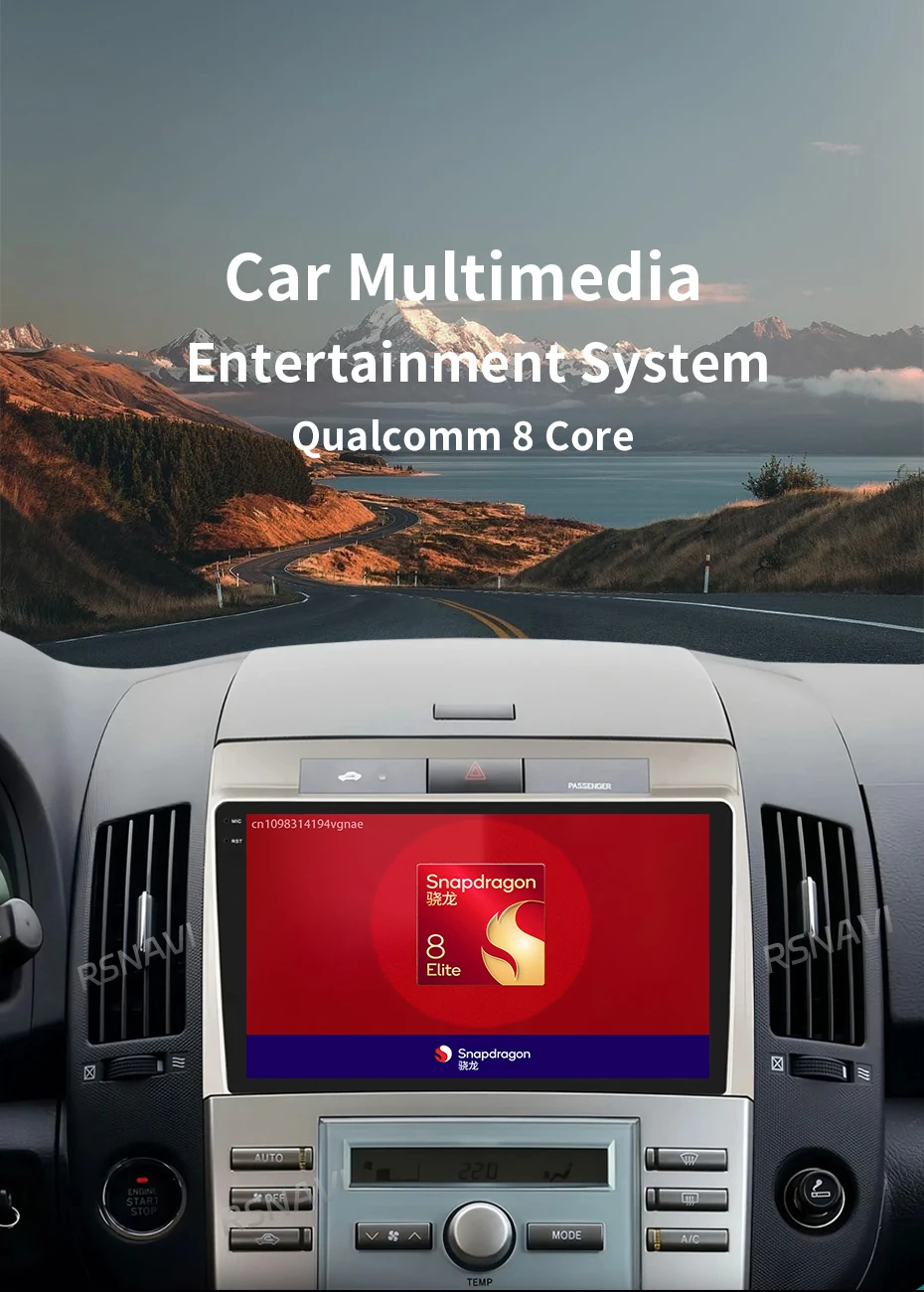 Radio multimedia 2 DIN para Corolla Verso