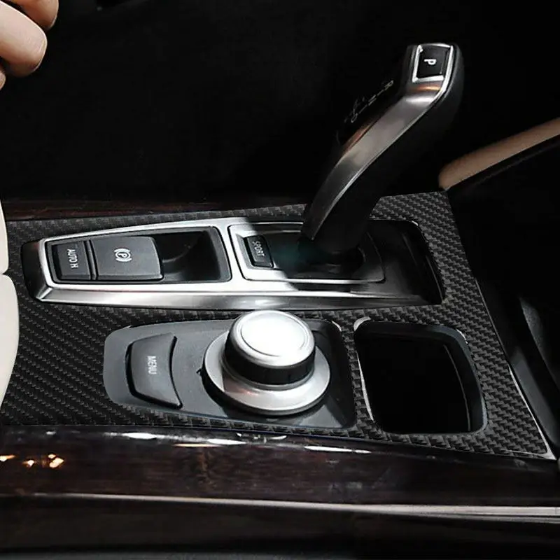 Embellecedor palanca de cambios fibra de carbono BMW X5 E70 y X6 E71