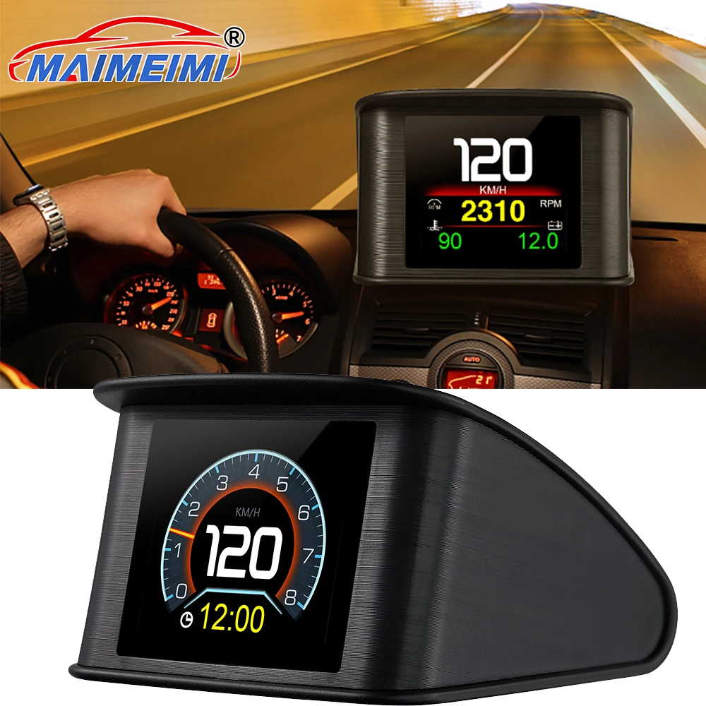 Ordenador de a bordo OBD2 con pantalla, temperatura y consumo