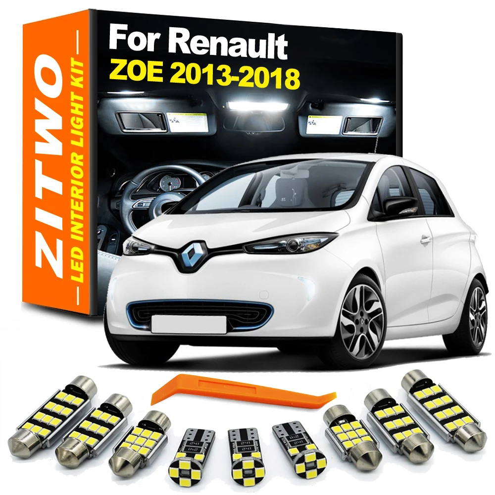 ZITWO Kit bombillas LED interior para Renault ZOE ZE 2013-2018
