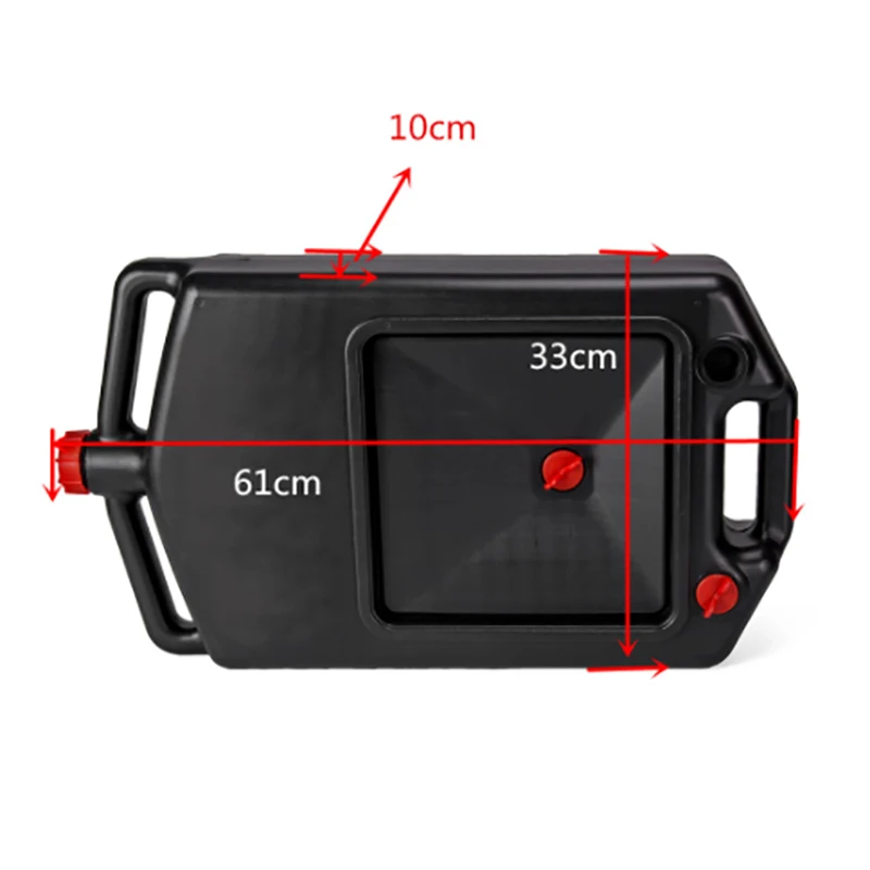 Bidón gasolina 10L plástico homologado boca ancha para moto y coche - imagen 5