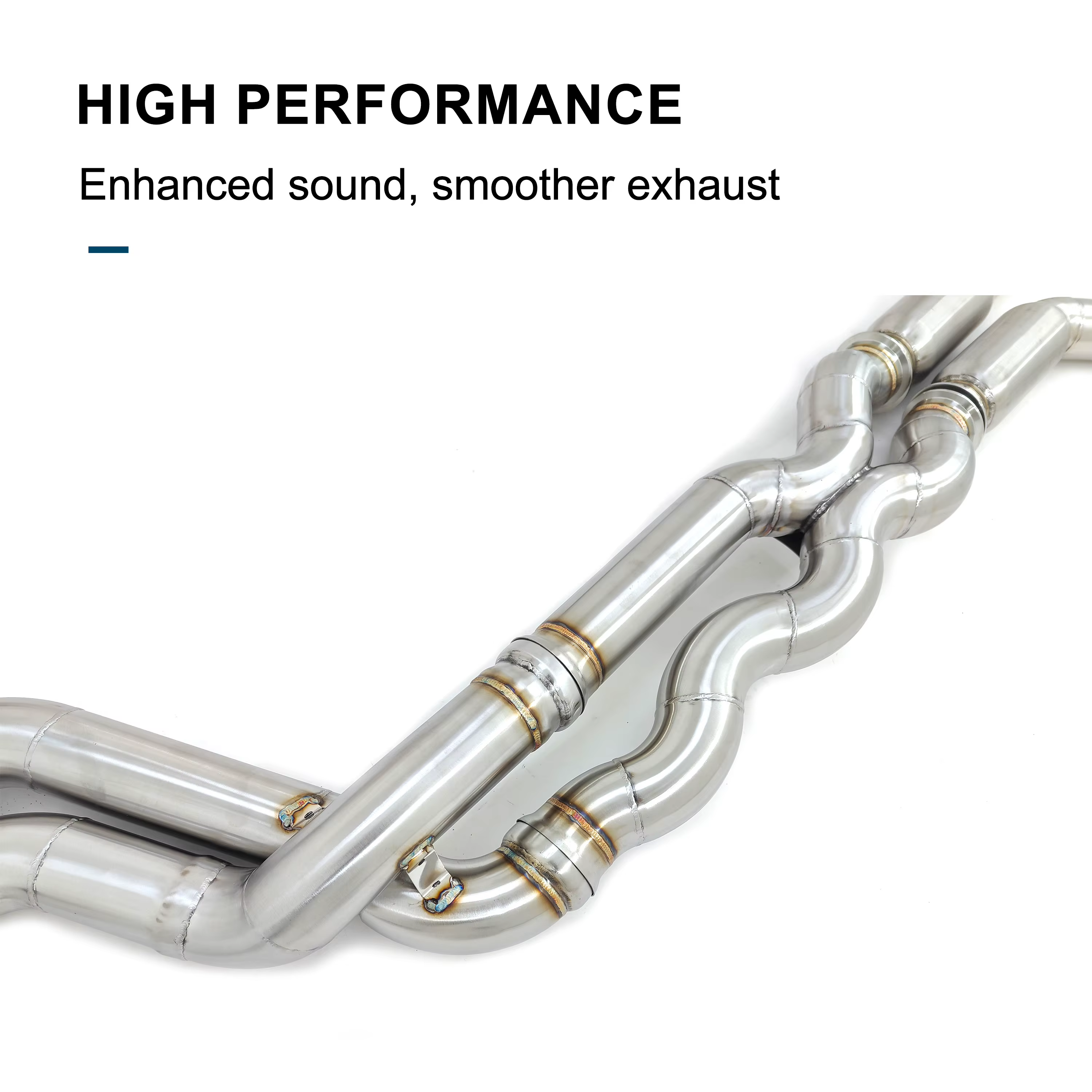 Tubo central resonado CBNT acero inox – BMW M3 F80 M4 F82 70 mm - imagen 4