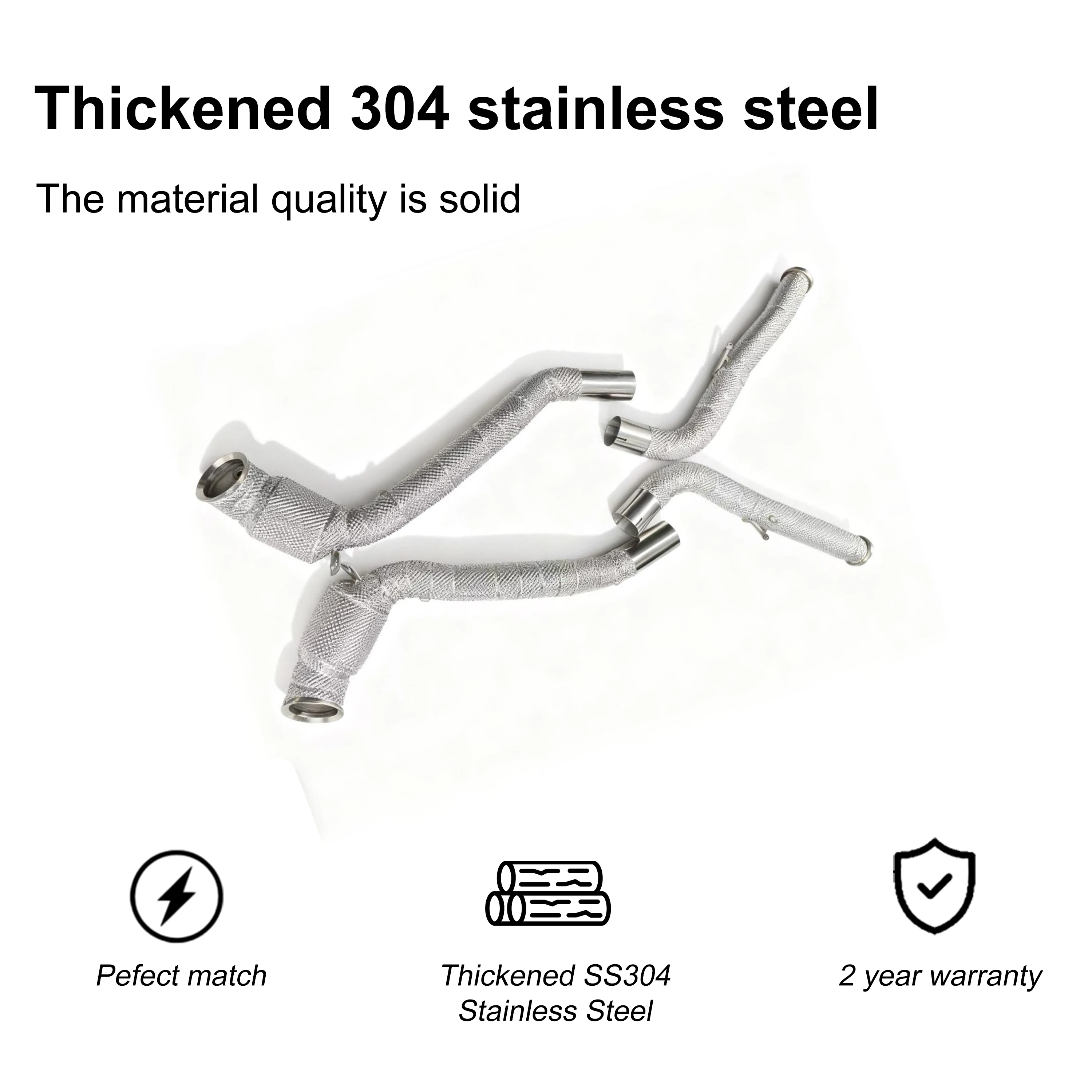 Accesorios de coche ACE para mercedes-benz G63 W464 4,0 T tubo de escape con protector térmico sistemas de escape SUS304 de alta calidad - imagen 3