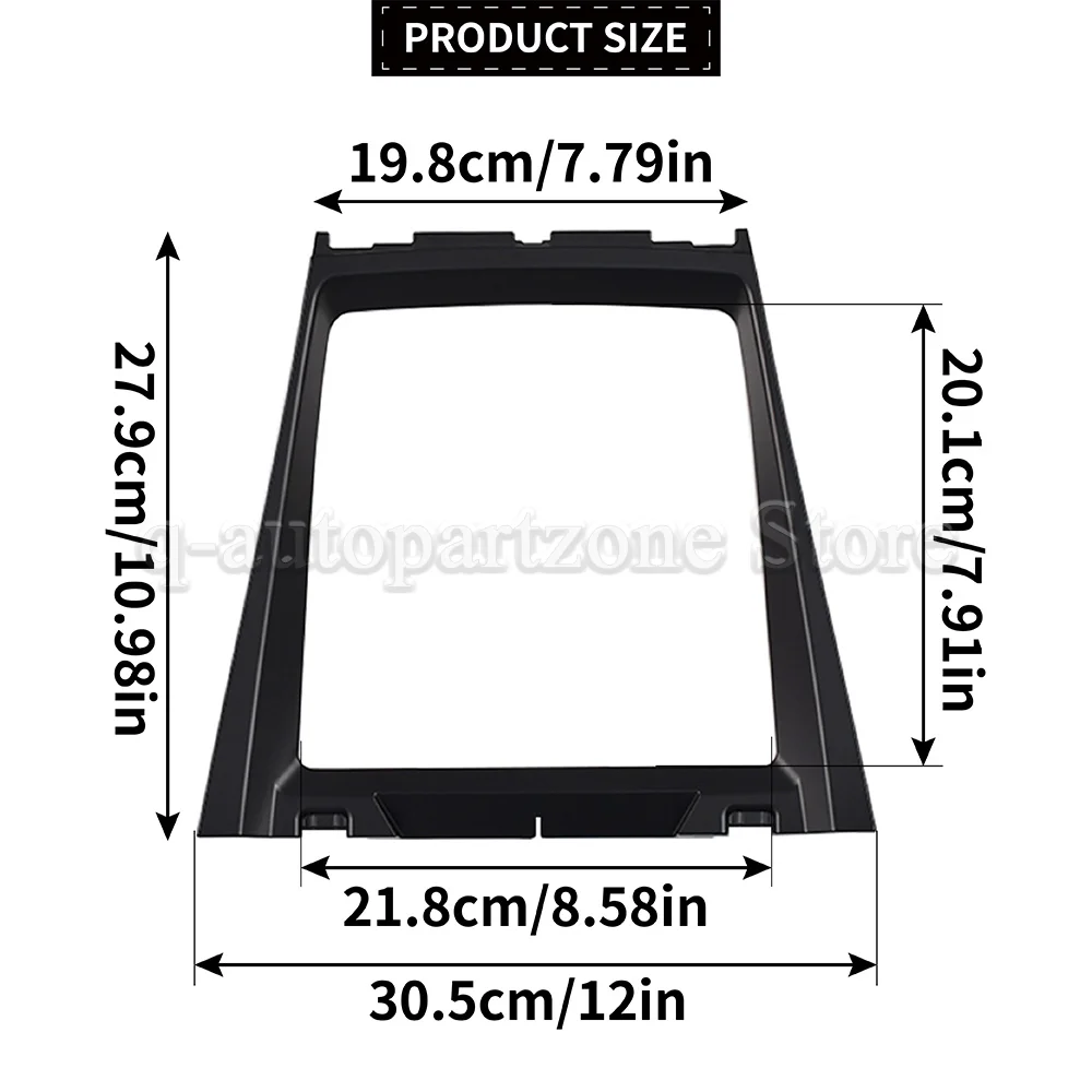 Cubierta bisel consola central 51166956756 – BMW X5 E70 X6 E71 2006-2014 - imagen 2