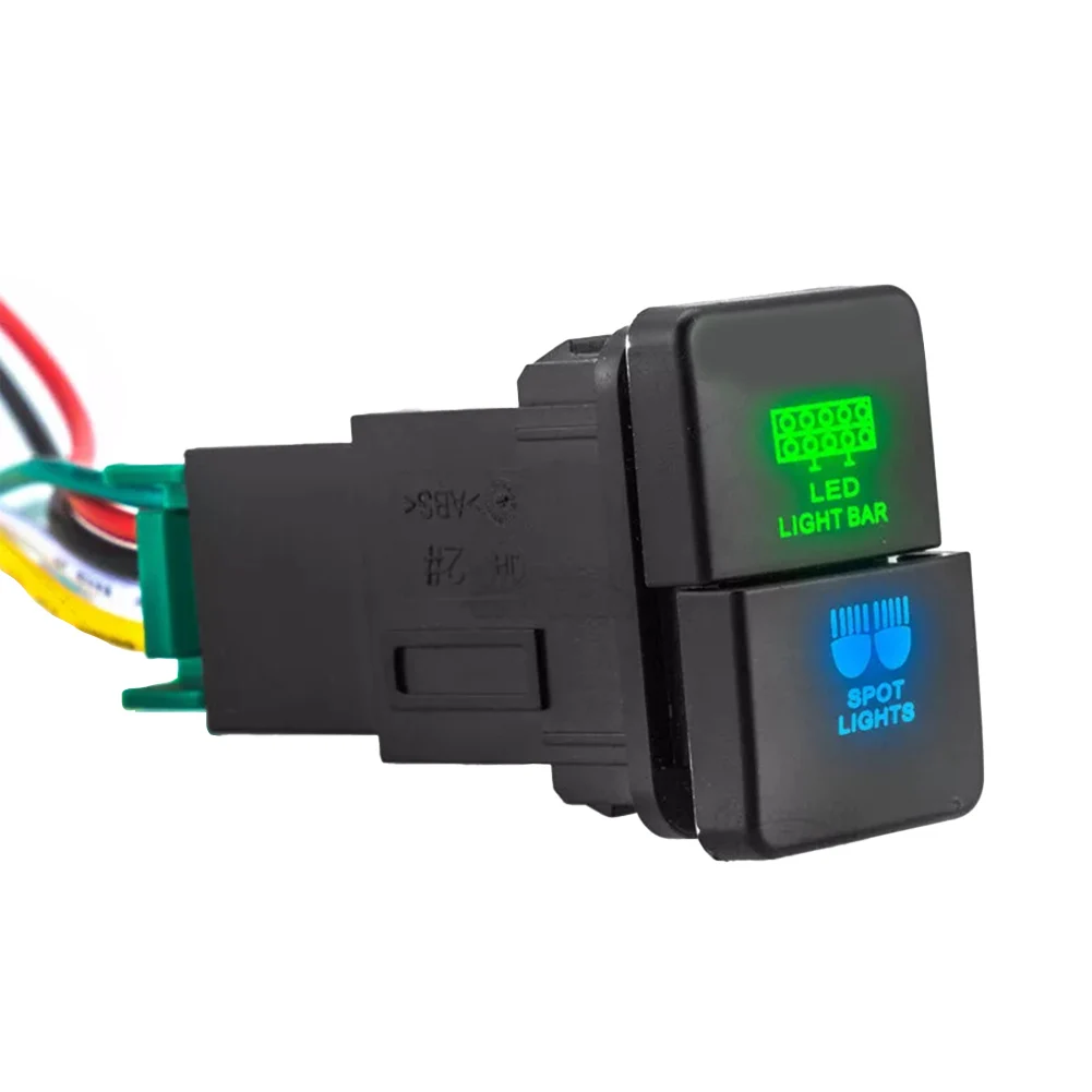 Interruptor doble para barra LED y antinieblas Toyota Tacoma - imagen 3