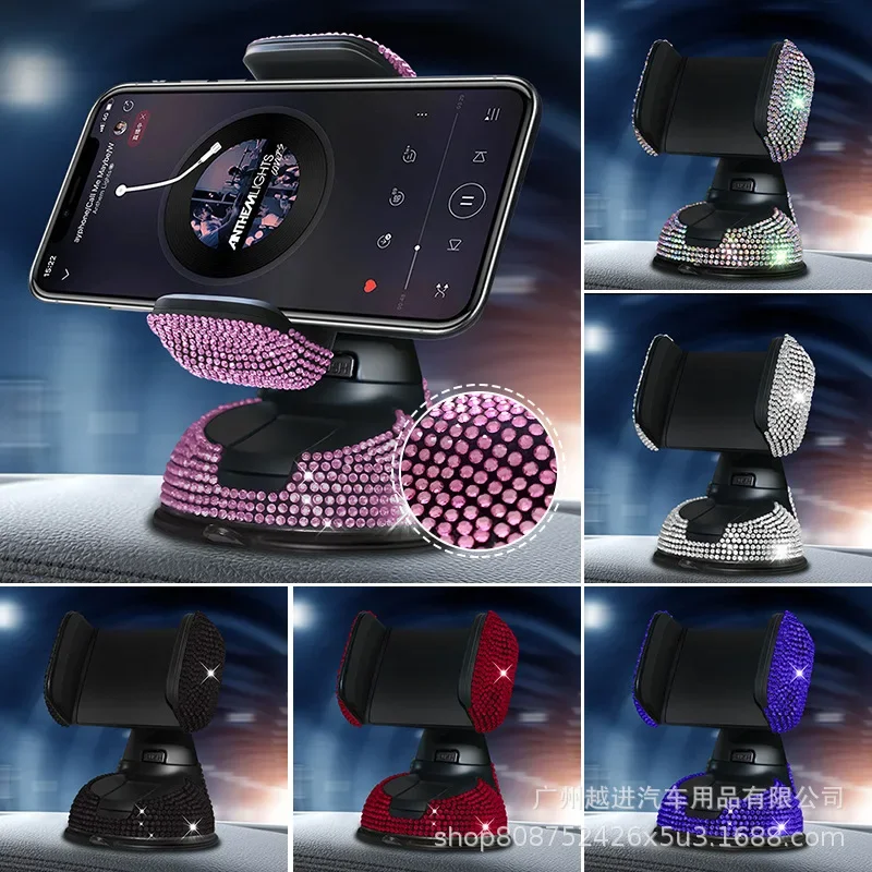 Soporte universal para móvil de coche con diamantes – salpicadero - imagen 2