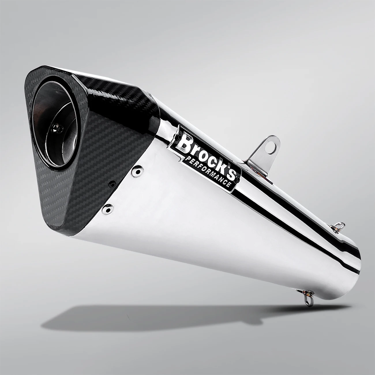 Silenciador universal de fibra de carbono para motocicleta