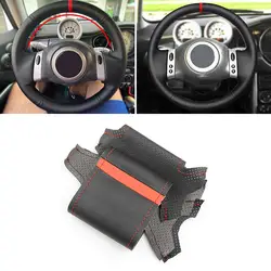 Protector volante cuero negro tira roja Mini Coupe/Convertible 2001-08
