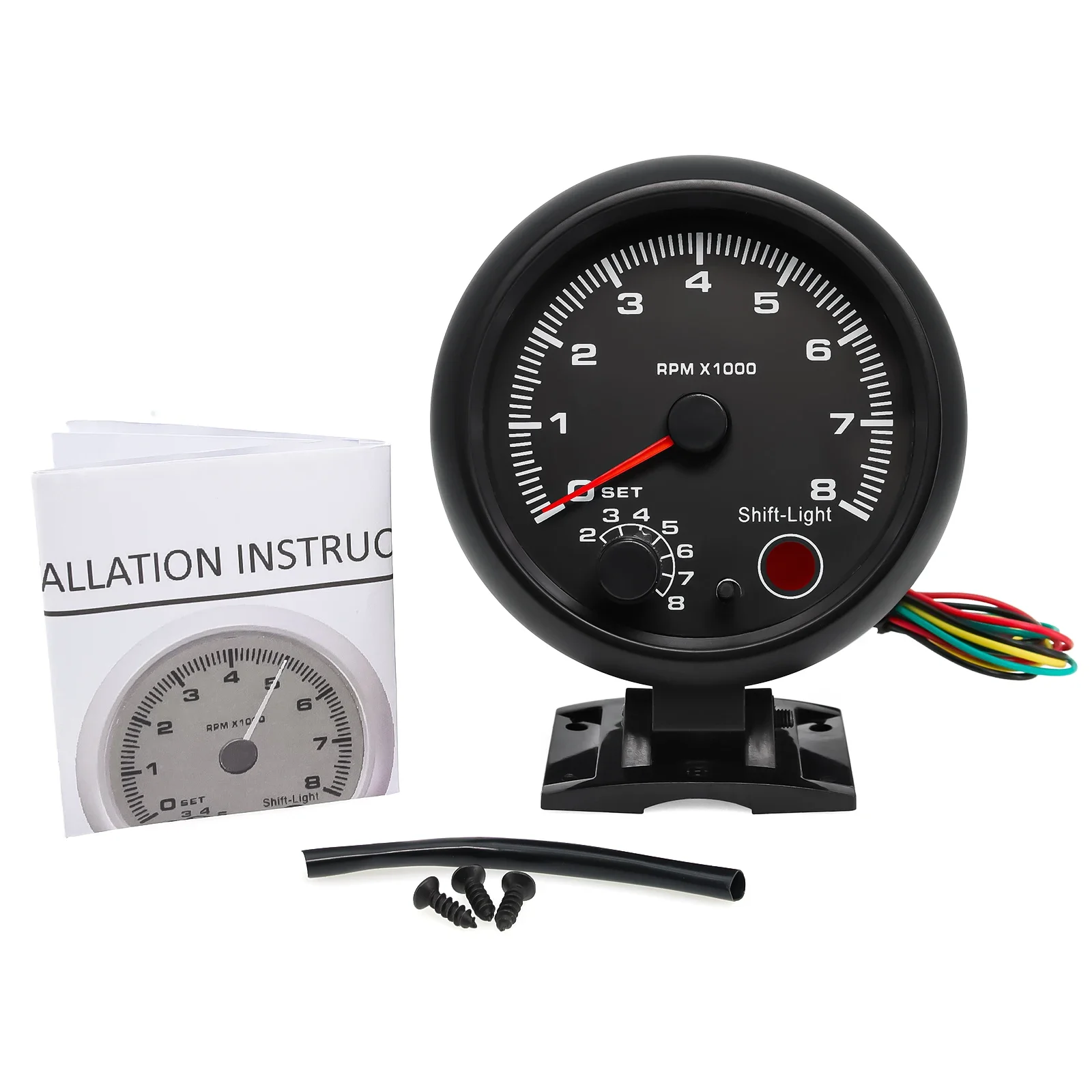 Tacómetro digital racing retroiluminación multicolor 12V universal - imagen 5